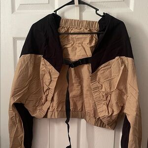 Stylish Black and Tan Women's Jacket